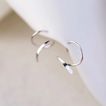 Spiral Hoop Twist Earrings - LightsBetter